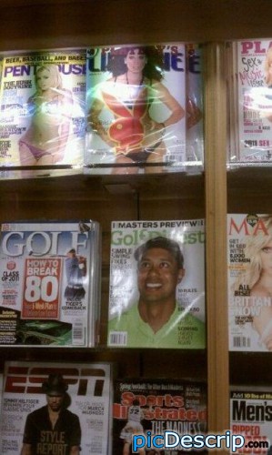 picDescrip.com - Sports - Even magazine cover tiger chases tail